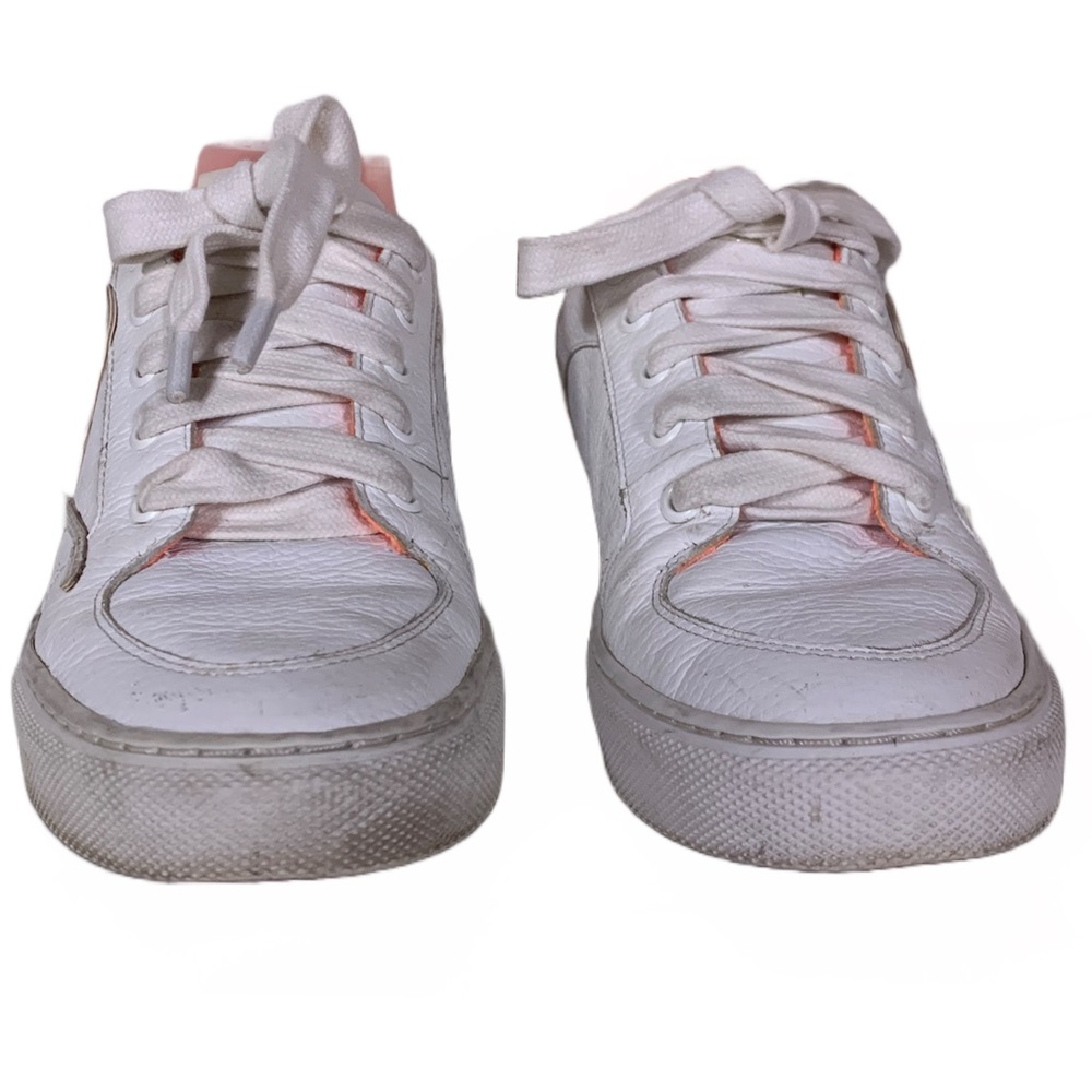 SOPHIA WEBSTER "SWALK IRIDESCENT" WHITE LEATHER PASTEL OMBRE GLITTER SNEAKERS 38 - Picture 9 of 15